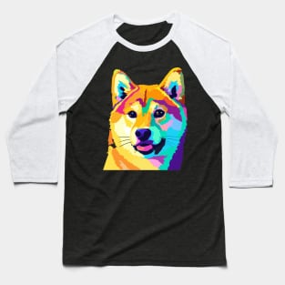 Shiba Inu Pop Art - Dog Lover Gifts Baseball T-Shirt